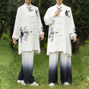 Buddha Stones 3Pcs Yin Yang Tree Tai Chi Spiritual Zen Practice Meditation Prayer Uniform Unisex Clothing Set Clothes BS 4