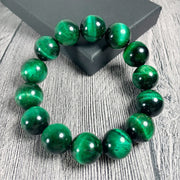 Buddha Stones Natural Green Tiger Eye Strength Bracelet Bracelet BS 2