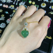 FREE Today: The Abundance Green Jade Balance Necklace Pendant