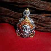 Buddha Stones Yellow God of Wealth Amulet Copper Luck Necklace Pendant Necklaces & Pendants BS 3