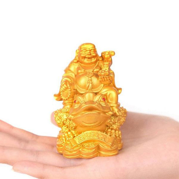 FengShui Maitreya Toad Ornament Decoration Decoration BS 4