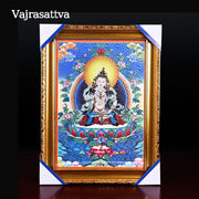 Buddha Stones Tibetan Framed Thangka Painting Blessing Decoration Decorations BS Vajrasattva