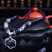 Buddha Stones Blue Sandstone Wealth Gemstone Bracelet Necklace Bracelet Necklaces & Pendants BS 2
