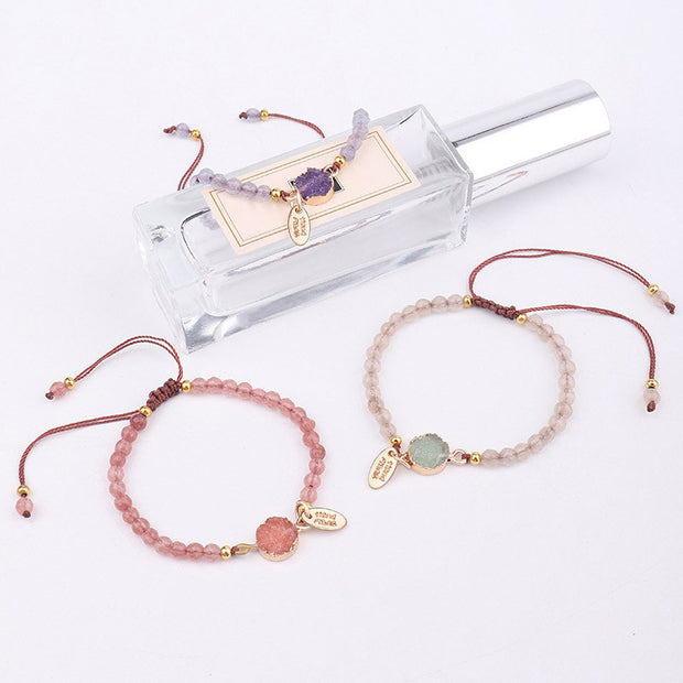 Buddha Stones Natural Crystal Charm Lucky Healing Bracelet Bracelet BS 8