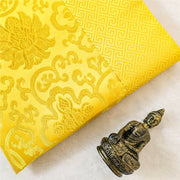 Buddha StonesPrayer Altar Flower Dragon Pattern Tibetan Auspicious Symbols Jacquard Mat