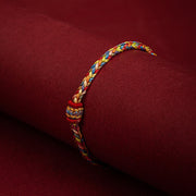 Buddha Stones Handmade Dragon Boat Festival Luck Colorful Rope Child Adult Bracelet Bracelet BS 3