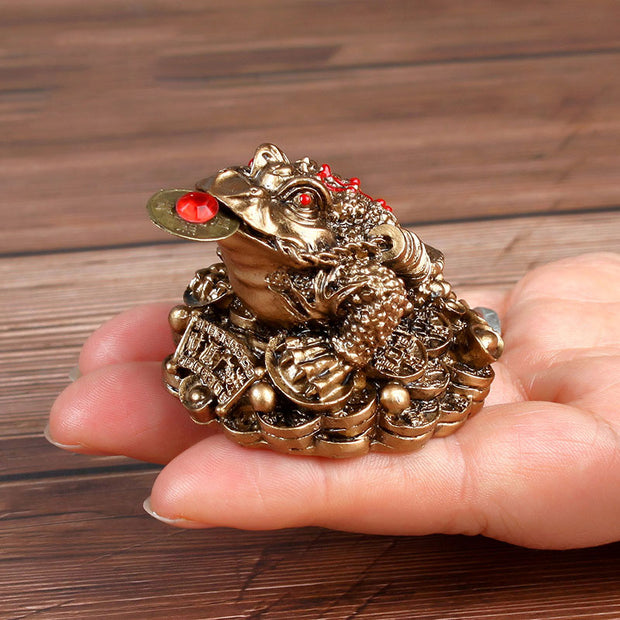 Buddha Stones FengShui Wealth Lucky Frog Decoration Decoration BS 6