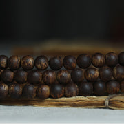 108 Mala Beads Nha Trang Bai Qinan Agarwood Jade 999 Gold Peace Bracelet (Only one in stock) Bracelet Mala BS 9