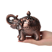 Buddha Stones Elephant Alloy Incense Holder Home Decoration Incense Burner Incense Burner BS 1