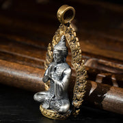 Buddha Stones Prayer Copper Wealth Luck Necklace Pendant Necklaces & Pendants BS 7