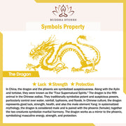 Buddha Stones White Crystal Dragon Lotus Blessing Decoration Decoration BS 7