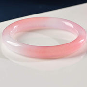 Buddha Stones Pink Crystal Love Warmth Bracelet Bangle Bracelet BS 7