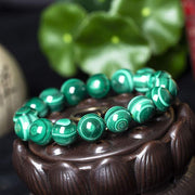 Buddha Stones Natural Malachite Protection Calmness Bracelet Bracelet BS 9