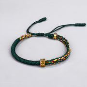 Buddhastoneshop Om Mani Padme Hum Protection Luck String Bracelet