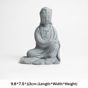 Buddha Stones Avalokitesvara Statue Blessing Home Decoration Decorations BS 9.8*7.5*13cm