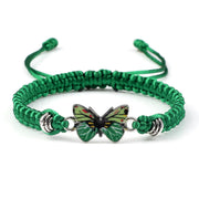 Buddha Stones Butterfly Freedom Love String Charm Bracelet Bracelet BS Green-Green Butterfly