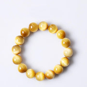 Buddha Stones  Anxiety Stress Healing Crystal Tiger Eye Bead Bracelet Bracelet BS 4