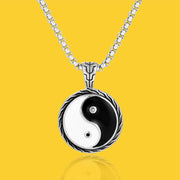 Buddha Stones Yin Yang Pendant Balance Necklaces Necklaces & Pendants BS 2