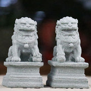 Buddha Stones Lion Fu Foo Dogs Elephant Ward Off Evil Blessing Home Decoration Decoration BS main