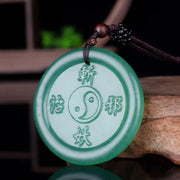 Buddha Stones Green Aventurine Yin Yang Balance Necklace Pendant Necklaces & Pendants BS Green Aventurine(Luck♥Positivity)