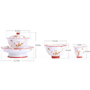 Buddha Stones White Porcelain Flowers Ceramic Gaiwan Sancai Teacup Kung Fu Tea Cup And Saucer With Lid