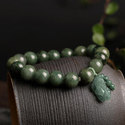 Buddha Stones Tibetan Jade PiXiu Prosperity Bracelet Bracelet BS 1