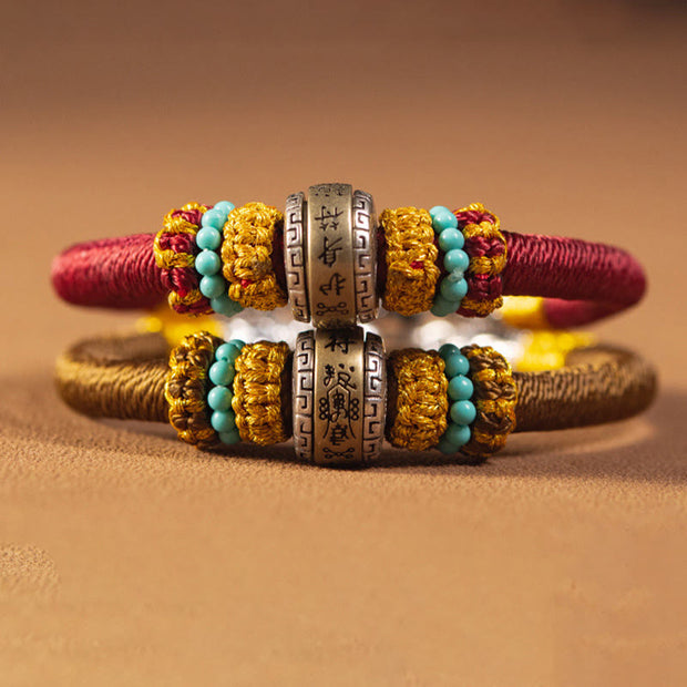 Buddha Stones Handmade Tibetan Amulet King Kong Knot Luck Protection Braided Bracelet