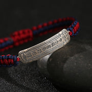 Buddha Stones 925 Sterling Silver Peace Amulet Protection Bracelet