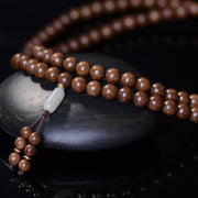 Buddha Stones 108 Mala Beads Rosewood Jade Calm Bracelet Bracelet Mala BS 9