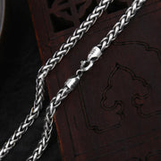 Buddha Stones 925 Sterling Silver Double Dorje Vajra Spiritual Strength Necklace Pendant