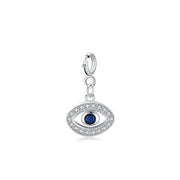 925 Sterling Silver Evil Eye Hamsa Symbol Prosperity Luck Chain Necklace Pendant Necklaces & Pendants BS EVIL EYE (Pendant Only)
