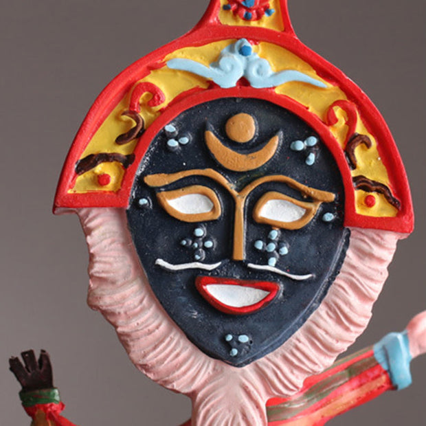 Buddha Stones Tibetan Opera Face Mask Puppet Home Office Car Decoration Ornament