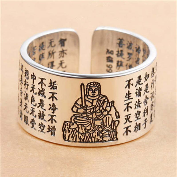 Buddha Stones FengShui Buddha Chinese Zodiac Protection Adjustable Ring Ring BS 13