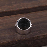 Buddha Stones Lucky FengShui Mythological Creature Taotie Wealth Ring Ring BS 12