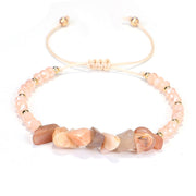 Buddha Stones Amethyst Purify Knit Bracelet Bracelet BS Pink Crystal