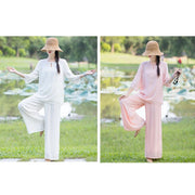 Tai Chi Meditation Prayer Zen Spiritual Morning Practice Clothing Women's Set Clothes BS 22
