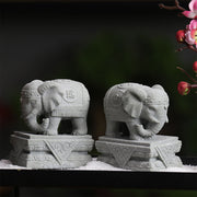 Buddha Stones Lion Fu Foo Dogs Elephant Ward Off Evil Blessing Home Decoration Decoration BS 13