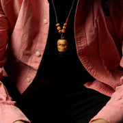 Buddha Stones Tibetan Camel Bone Skull Protection Necklace Pendant Necklaces & Pendants BS 1