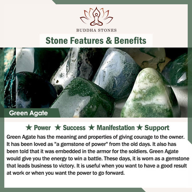 Buddha Stones Green Agate Sun Stone Cat's Eye Bodhi Seed Cat Paw Support Bracelet