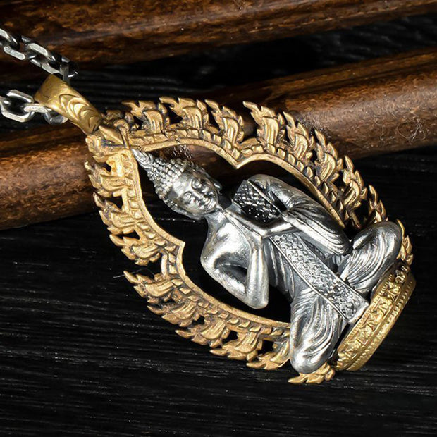 Buddha Stones Prayer Copper Wealth Luck Necklace Pendant Necklaces & Pendants BS 10