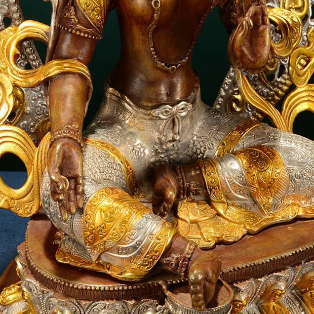 Buddha Stones Bodhisattva Green Tara Hope Copper Statue Decoration Decorations BS 11