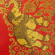 Buddha Stones Vintage Elephant Pattern Tassels Strength Table Runner Home Decoration