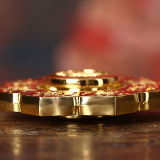 Buddha Stones Tibetan Fidget Spinner Relaxation Finger Hand Spinner Decoration