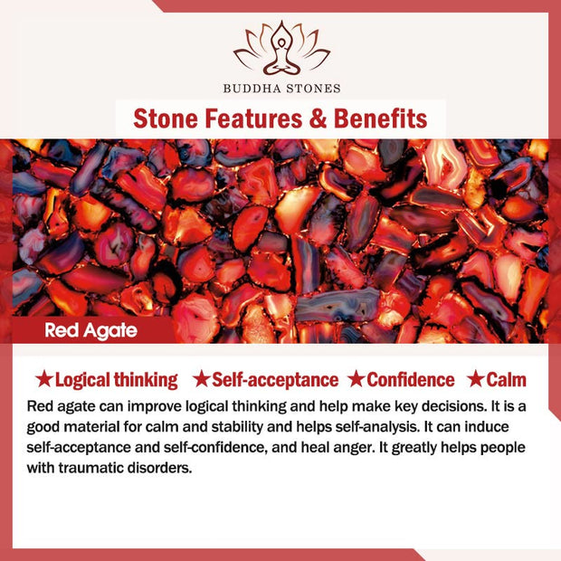 Buddha Stones 3Pcs Natural Crystal Stone Inner Peace Spiritual Bracelet