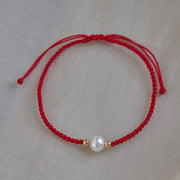 Buddha Stones Natural Pearl Bead Luck Braid String Bracelet Bracelet BS 7