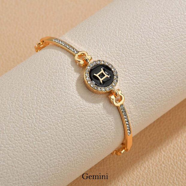 12 Constellations of the Zodiac Rhinestone Chain Adjustable Bracelet (Extra 30% Off | USE CODE: FS30) Bracelet BS Gemini