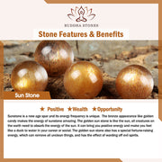 Buddha Stones Sun Stone Peach Moonstone Red Agate Crystal Star Wealth Bracelet Bracelet BS 10