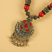 Buddha Stones Tibetan Retro Beads Tassel Hair Decoration Hair Accessories