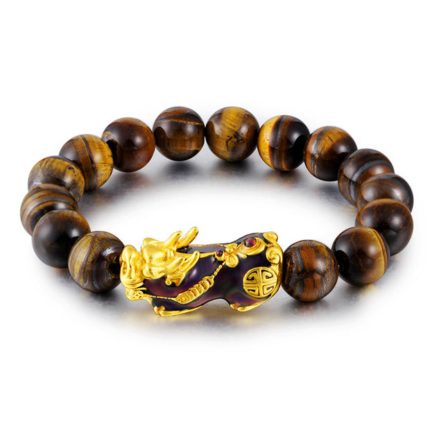 Buddha Stones  Tibetan Handcrafted Tiger Eye Feng Shui Bracelet Bracelet BS main