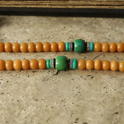 Buddha Stones Tibet 108 Mala Beads Bodhi Seed Bagua Vajra Wealth Bracelet Mala Bracelet BS 9